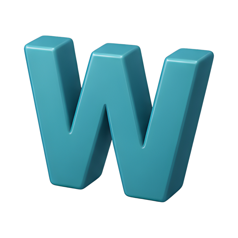 Stylish double U letter design