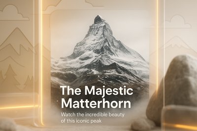 Stunning Mountain Landscape with Text Overlay