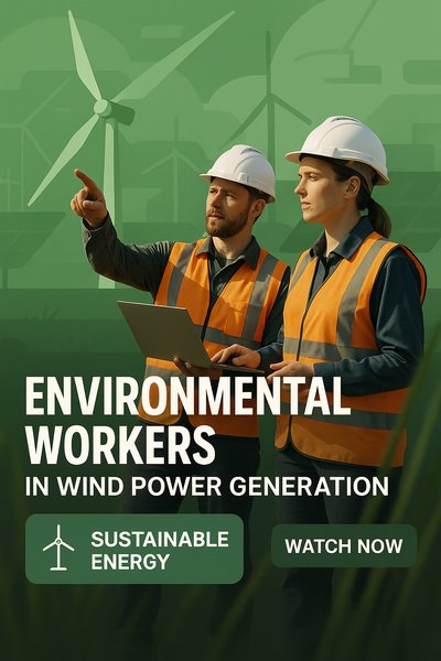 Promotional Image for Wind Power Generation Workers