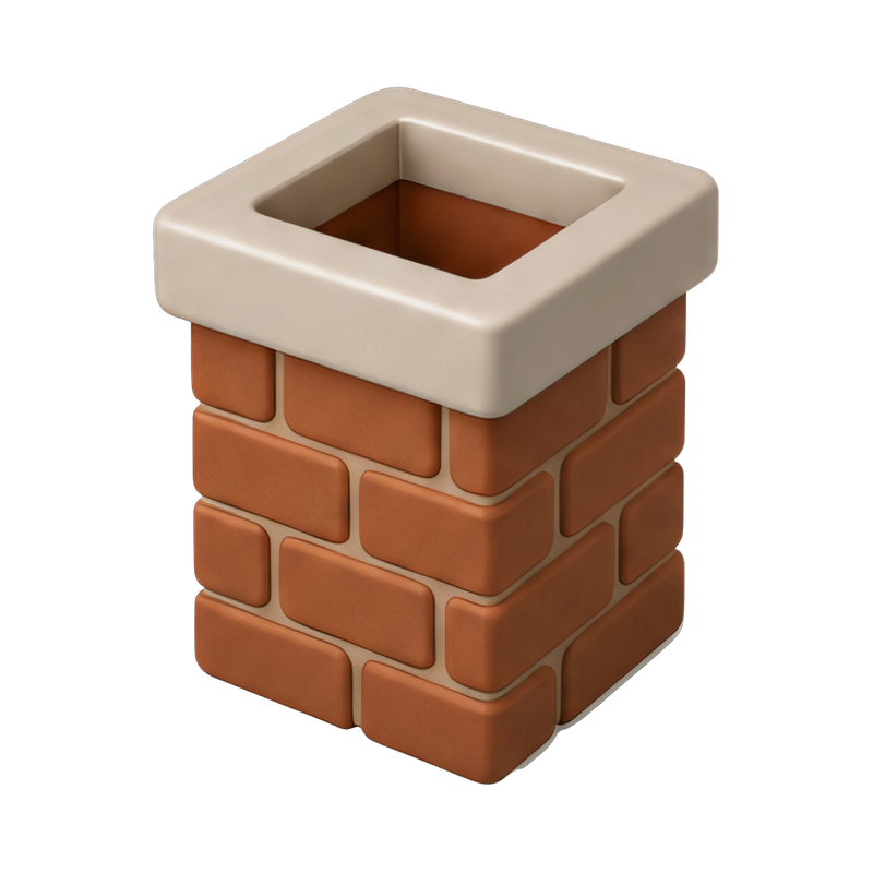 classic brick chimney design