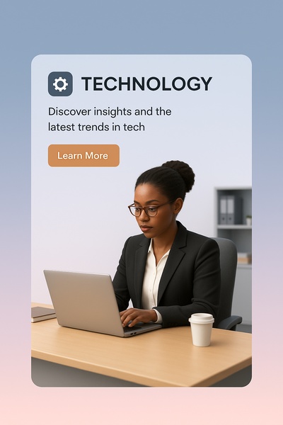Professional Black Woman Working on Laptop in Modern Office