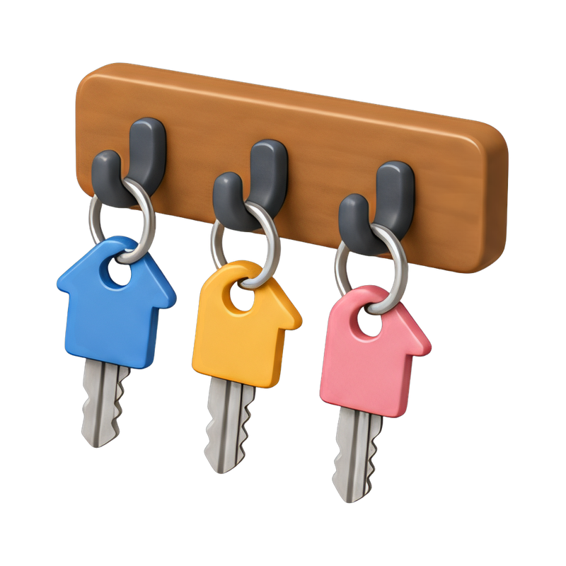 modern wall key holder
