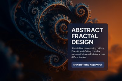 Abstract Fractal Design Wallpaper with Intricate Patterns