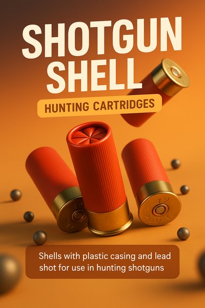 3D Render of Shotgun Shells for Hunting Purposes