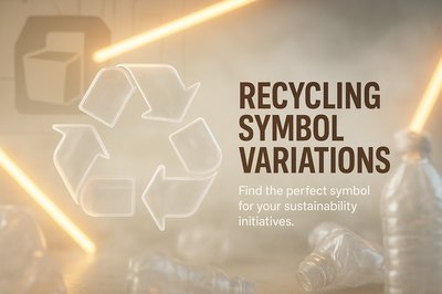 Recycling Symbol Variations for Sustainability Initiatives