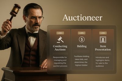 Stylish Auctioneer Block with Integrated Design Elements