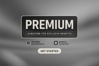 Premium Subscription Offer Graphic with Clean Design