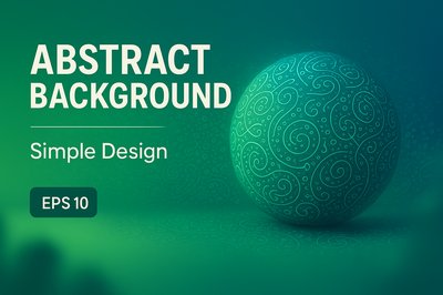 Abstract Background with Decorative Sphere Design