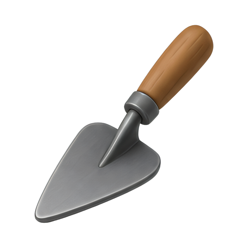 archaeologist using trowel