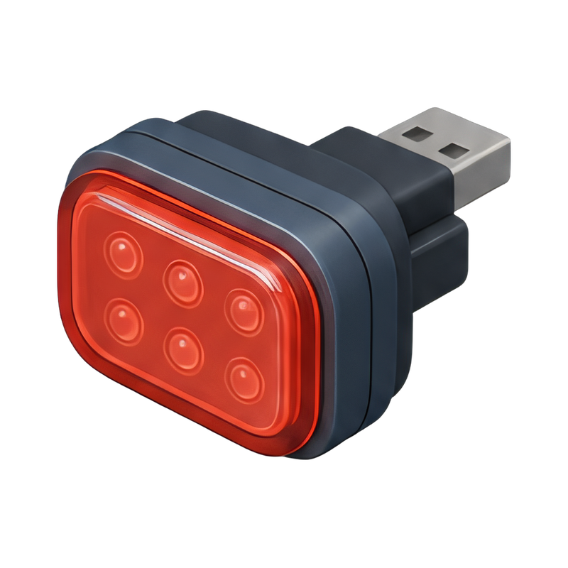 USB rechargeable rear bike light