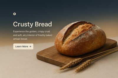 Stylish Web Page Design Featuring Artisan Bread