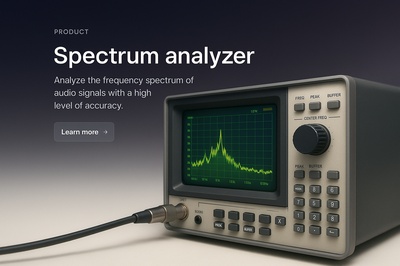 Stylish Spectrum Analyzer Web Design Concept