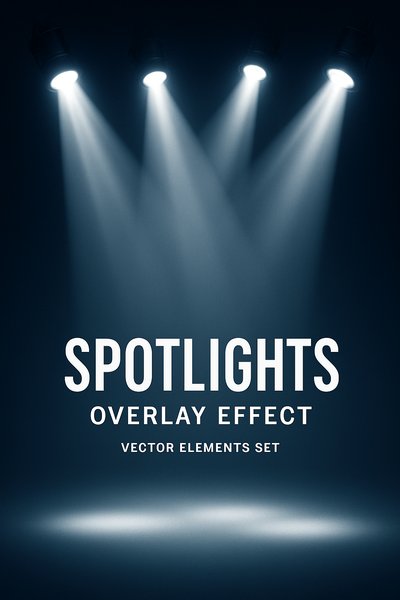 Dramatic Spotlight Stage with Overlay Effects