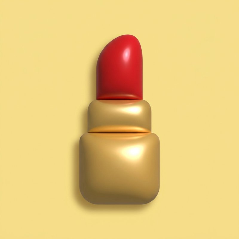 Elegant lipstick on a marble surface
