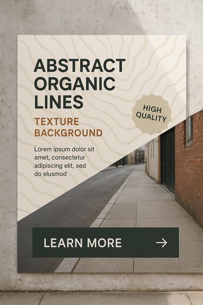 Abstract Organic Lines Wallpaper Texture with Realism
