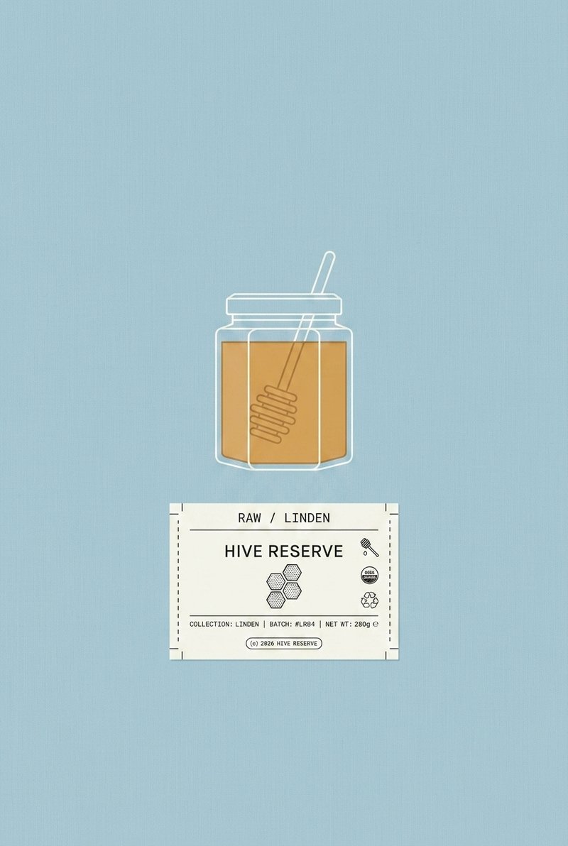 Golden honey in a jar