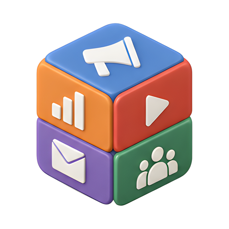 Agency services cube design