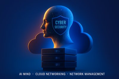 Modern Data Center Concept with Cyber Security Focus