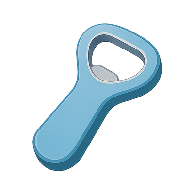 Stylized Bottle Opener Design with Modern Aesthetic