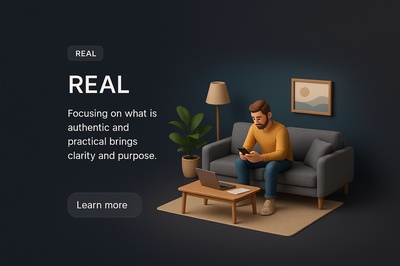 Zoomed Out 3D Scene with Realistic Elements