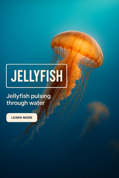 Stunning Jellyfish Underwater Image with Call to Action