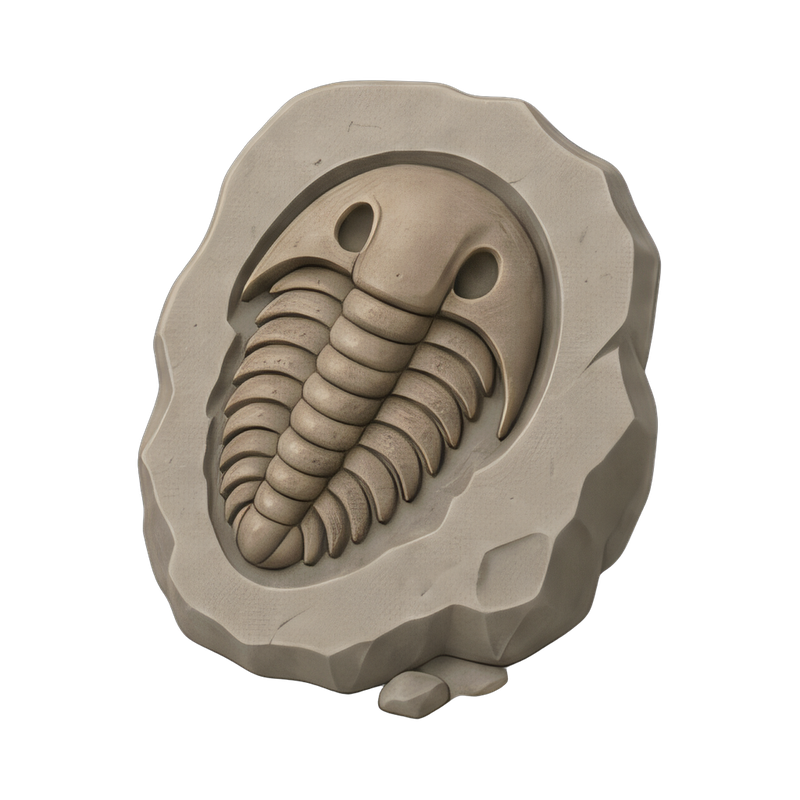 fossil embedded in rock