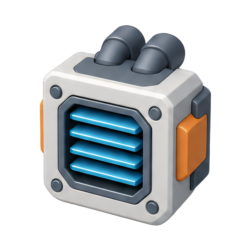 robot with cooling vent