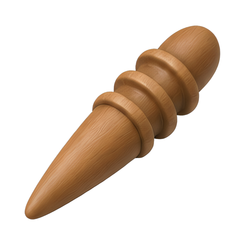 wooden cone burnisher tool