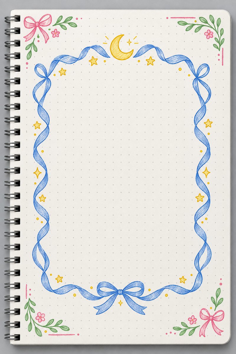 Whimsical notebook frame design