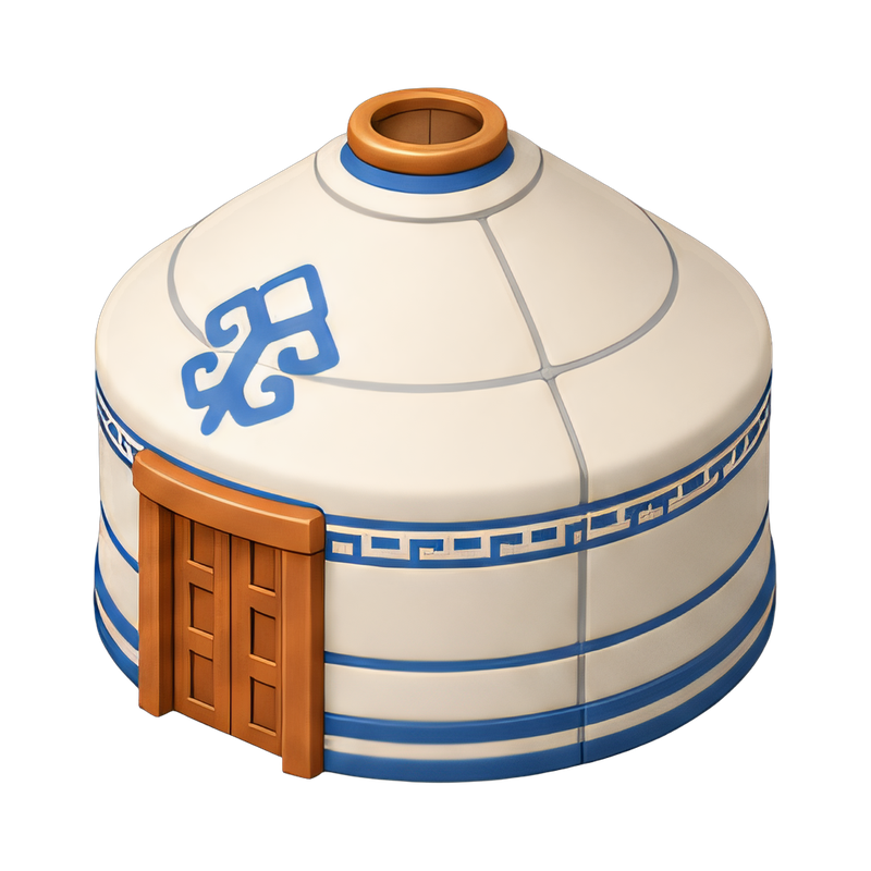 traditional mongolian yurt interior