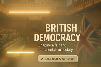 Promotional Graphic for British Democracy Awareness Campaign