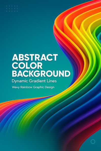 Vibrant Abstract Color Background with Gradient Lines