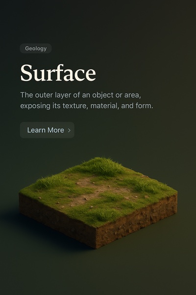 Panoramic View of Surface with Realistic 3D Elements