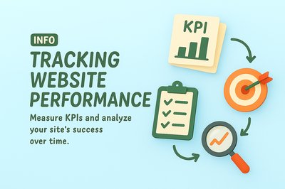 Informative Graphic on Tracking Website Performance Metrics