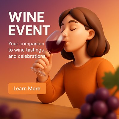 Promotional Graphic for Wine Tasting Event