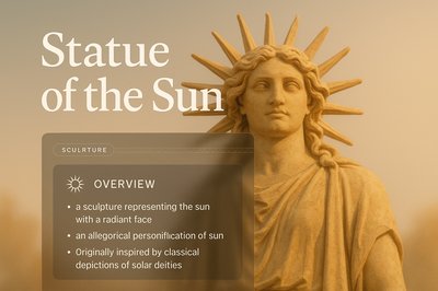 Statue of the Sun: A Radiant Sculpture Representation