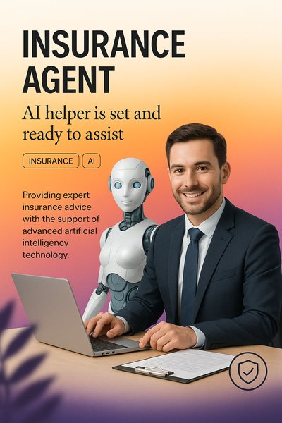 Professional Insurance Agent with AI Assistant for Modern Web Design