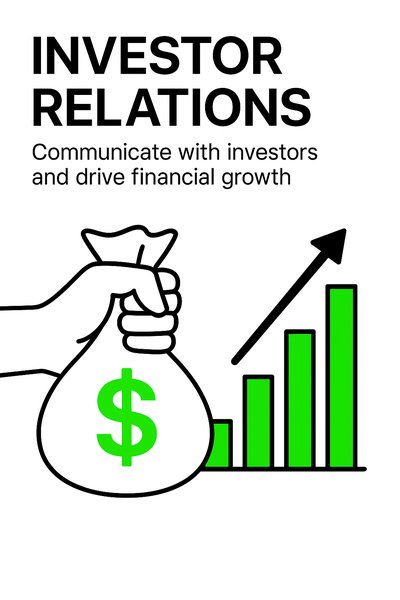 Investor Relations Graphic Highlighting Financial Growth