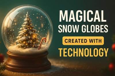 Enchanting Christmas Snow Globe Design for Video Thumbnails