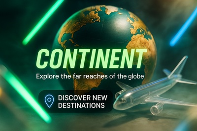 Neon Continents: Explore the Far Reaches of the Globe