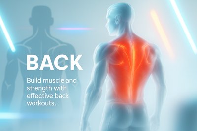 Fitness Illustration Highlighting Back Muscles for Workouts