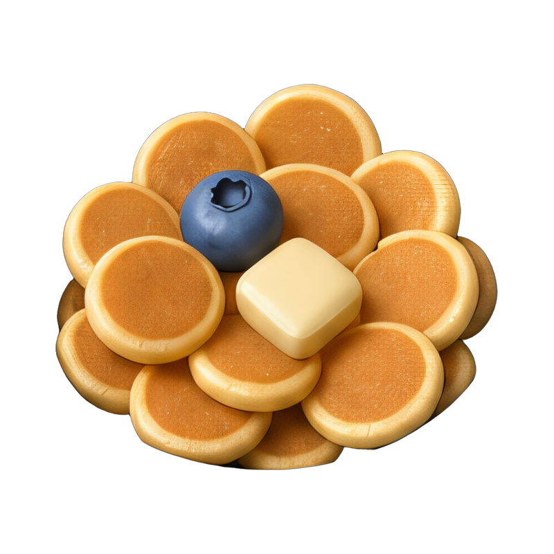 mini pancake cereal bowl