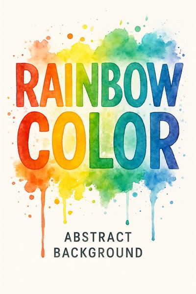 Colorful Abstract Watercolor Background with Text