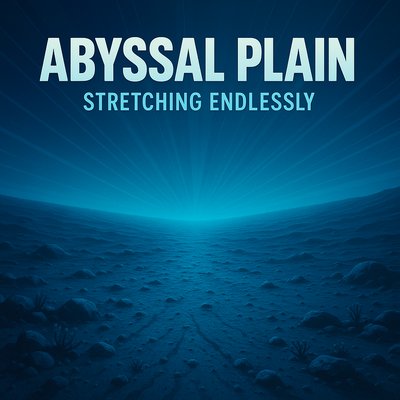 Digital Artwork of an Abyssal Plain with Endless Depth
