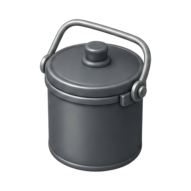 metal billy can with bail