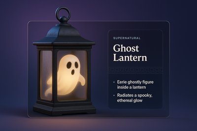 Eerie Ghost Lantern with Ethereal Glow