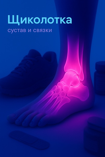 Fluorescent Ankle Joint Illustration