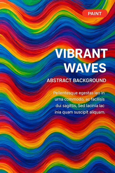 Colorful Abstract Background with Wavy Patterns
