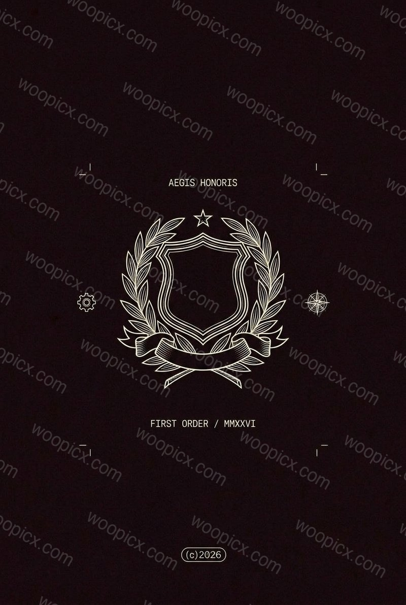 Elegant crest design for branding