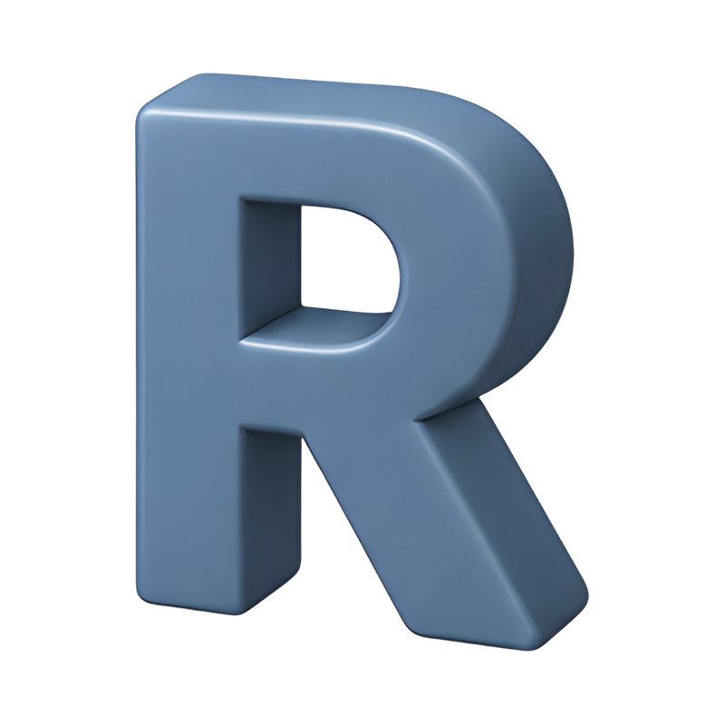 Stylish letter R design